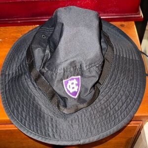 Black Bucket Hat with Purple HC Shield Logo - Men's Outdoor Accessory